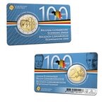 Pièce de monnaie 2 euro commémorative belgique 2021 bu – uebl – légende flamande