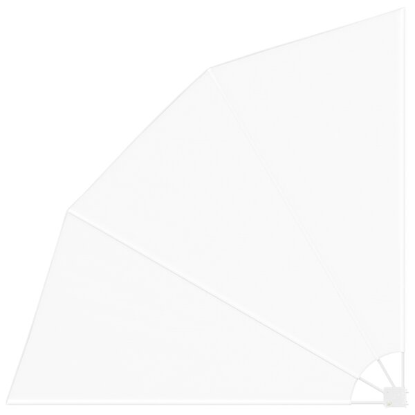 vidaXL Écran de confidentialité pour balcon Blanc 210 x 210 cm tissu