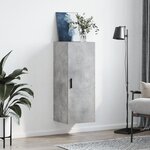 vidaXL Armoire murale gris béton 34 5x34x90 cm