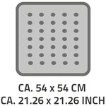 RIDDER Tapis de douche antidérapant Capri 54 x 54 cm Blanc 66281