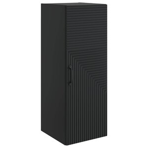 vidaXL Armoire Murale Noir 33 x 34 5 x 90 cm Bois d'ingénierie