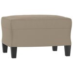 vidaXL Repose-pied Taupe 60x50x41 cm Tissu microfibre