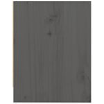 vidaXL Table de chevet Gris 40x30 5x40 cm Bois de pin massif