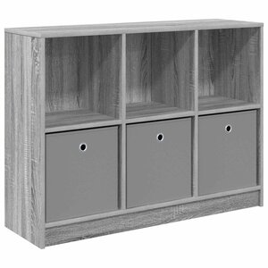 vidaXL Buffet avec tiroir Gris Sonoma 102 x 32 x 73 5 cm