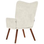 vidaXL Chaise de relaxation crème velours