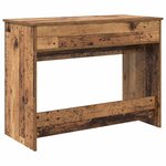 vidaXL Table de cosmétiques avec tiroir Bois ancien 100 x 45 x 76 cm