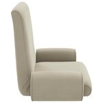 vidaXL Fauteuil de sol ajustable Sable Velours grainé