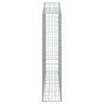 vidaXL Panier de gabions arqué 200x30x140/160 cm Fer galvanisé