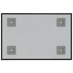 vidaXL Tableau noir magnétique mural Noir 40x30 cm Verre trempé