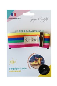 SERRE-PANTALON VÉLO RÉFLÉCHISSANT Arc en ciel