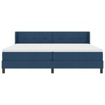 vidaXL Lit boxspring avec matelas avec matelas Bleu 200 x 200 cm