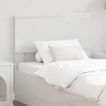 vidaXL Tête de lit Blanc Brillant 100 cm Bois d'ingénierie