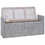 vidaXL Banc de rangement Blanchiment 110 x 40 x 50 cm Rotin