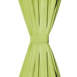 vidaXL Rideau occultant avec boucles 2 Pièces 140 x 225 cm Vert