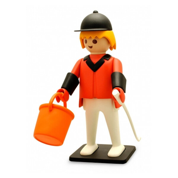 Figurine en Résine du Cavalier de Concours - Collection Vintage Playmobil