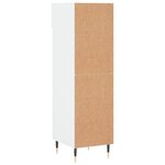 vidaXL Armoire à chaussure Blanc brillant 30x35x105 cm Bois ingénierie