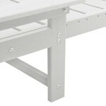 vidaXL Mobilier de jardin lounge 3 Pièces Blanc 38 x 38 x 46 cm