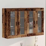 vidaXL Armoires Murailles 2 Pièces Bois ancien 69 5 x 34 x 90 cm