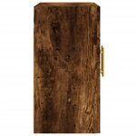 vidaXL Armoire murale chêne fumé 60x31x60 cm bois d'ingénierie