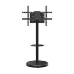 Support de sol à roulettes Aisens - Plateau DVD pour moniteur/téléviseur 50 kg 37-86 - Noir