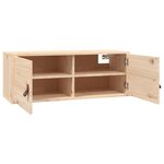 vidaXL Armoires murales 2 Pièces 80x30x30 cm Bois de pin massif