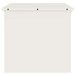 vidaXL Boîte de Rangement Extérieure Blanc 55 x 50 5 x 50 cm Acier