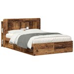 vidaXL Cabinet de Tête de Lit Bois ancien Bois d’ingénierie