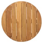 vidaXL Table Basse de Jardin Ø55x51 cm Bois Massif de Teck