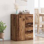 vidaXL Buffet Bois Ancien 59 x 39 x 80 cm Bois d'ingénierie