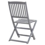 vidaXL Chaises pliables d'extérieur lot de 4 Bois d'acacia solide