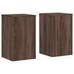 vidaXL Supports pour plantes 2 Pièces chêne marron bois d'ingénierie