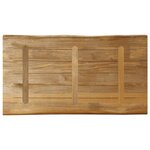 vidaXL Dessus de table bord vivant 110x60x3 8 cm bois de manguier brut