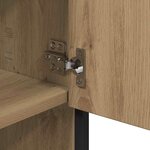 vidaXL Ensemble de mobilier de salle de bain 3 Pièces Chêne artisanal