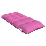vidaXL Coussins de chaise à dossier bas lot de 6 rose tissu oxford