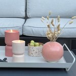 Lampe de table d'extérieur Lovere - Forme bougie 3 W - Terre cuite