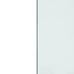 vidaXL Plaque de verre pour cheminée rectangulaire 100x60 cm