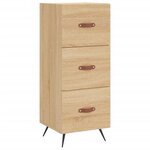 vidaXL Buffet Chêne sonoma 34 5x34x90 cm Bois d'ingénierie