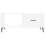 vidaXL Table basse blanc 90x50x40 cm bois d'ingénierie