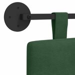 vidaXL Tête de lit suspendue Tissu en velours côtelé