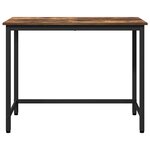 vidaXL table Chêne fumé 80 x 50 x 76 5 cm Bois d'ingénierie et acier