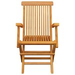 vidaXL Chaises de jardin et coussins à carreaux rouge 8Pièces Teck massif
