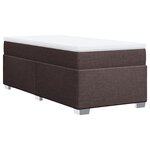 vidaXL Sommier à lattes de lit avec matelas Marron foncé 80x200 cm