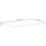 vidaXL Dessus de bureau avec courbe 100x80x2 5 cm manguier massif brut