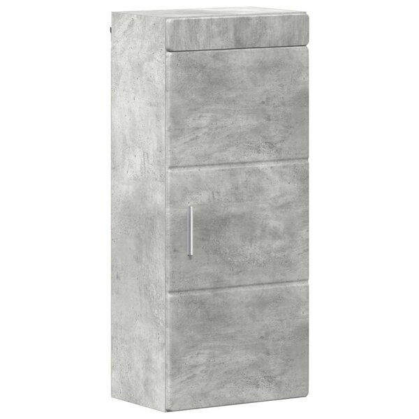 vidaXL Armoire murale de salle de bain avec étagère TULUM Gris béton