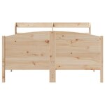 vidaXL Cadre de lit sans matelas 140x190 cm bois de pin massif