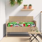 vidaXL Set de coussins de palette Floral 2 Pièces Jungle tropicale