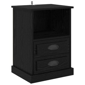 vidaXL Cabinet de chevet Chêne noir 36 x 43 x 60 cm Bois d'ingénierie