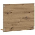 vidaXL Armoire à miroir salle de bain chêne artisanal 60x10 5x45 cm