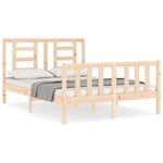 vidaXL Cadre de lit sans matelas 140x200 cm bois massif de pin