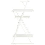 Bureau table poste de travail meuble d'ordinateur informatique étude avec étagère 116 x 50 x 93 cm blanc 02_0023476